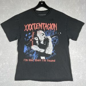 XXXTentacion T Shirt Men’s Large Black Short Sleeve “I’m Lost Then I’m Found”